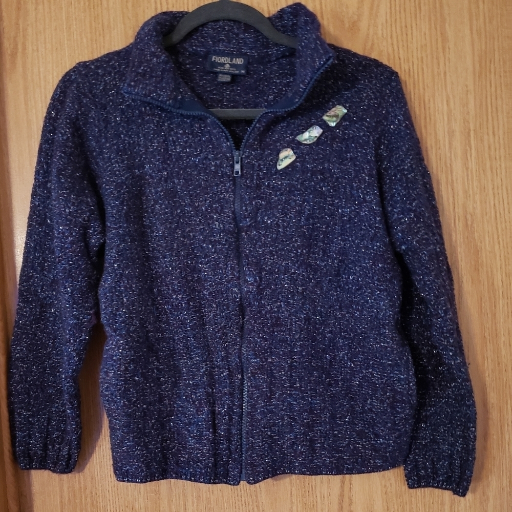 Fiordland New Wool knit zipper cardigan